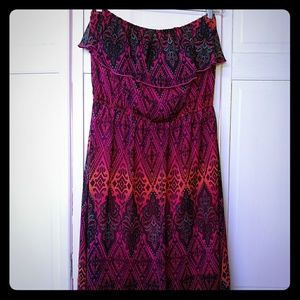 Maurices Hi Low Strapless Dress